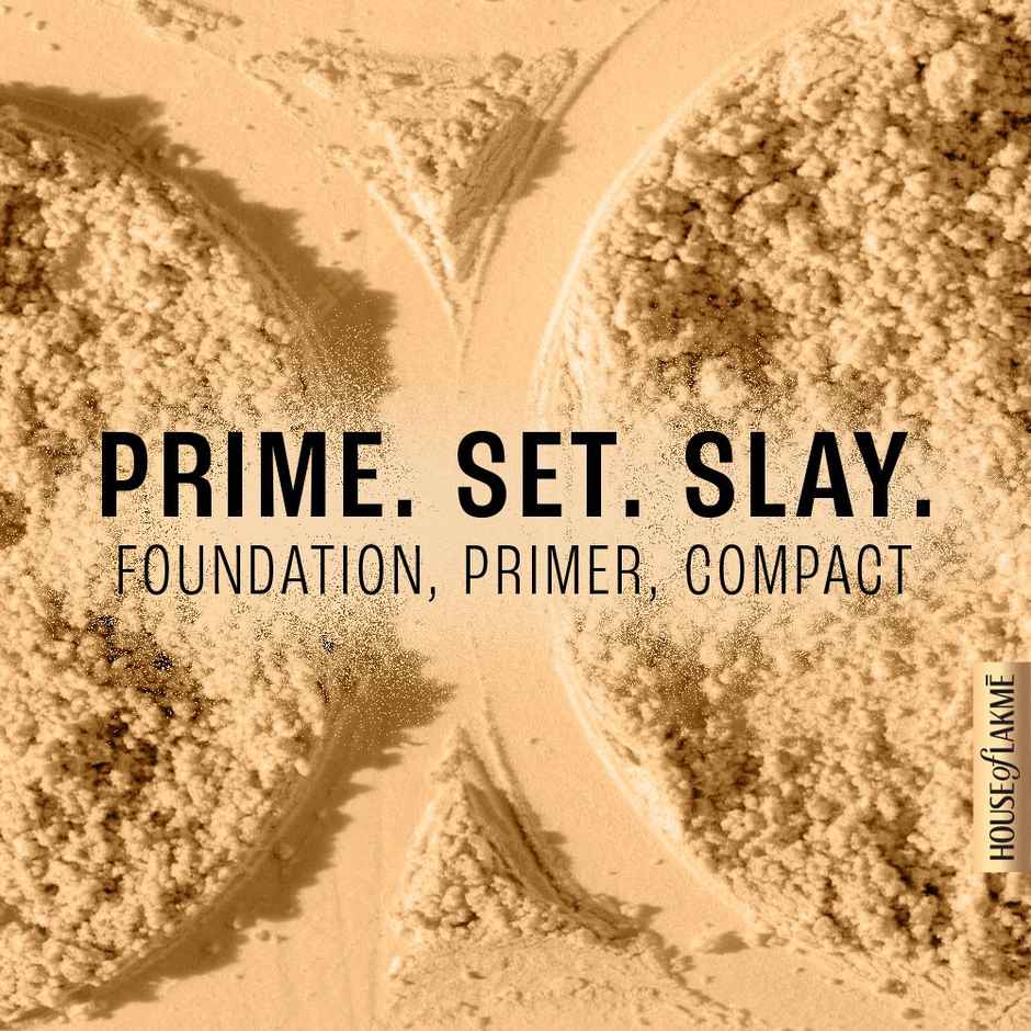 Lakme Powerplay Priming Powder Foundation, 3-in-1, Lasting Matte, Dry/Oily Skin, Silky Golden
