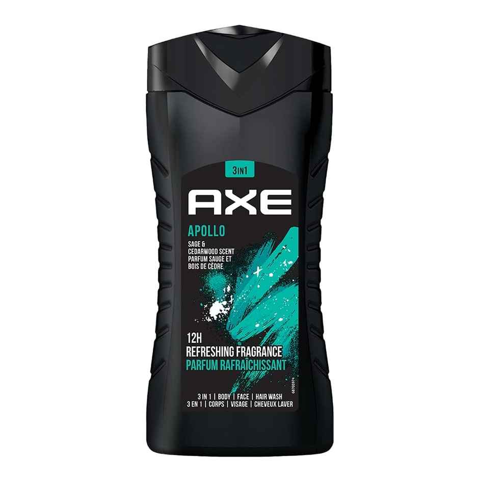Axe Apollo 3-in-1 Body,Face & Hair Wash | For Men