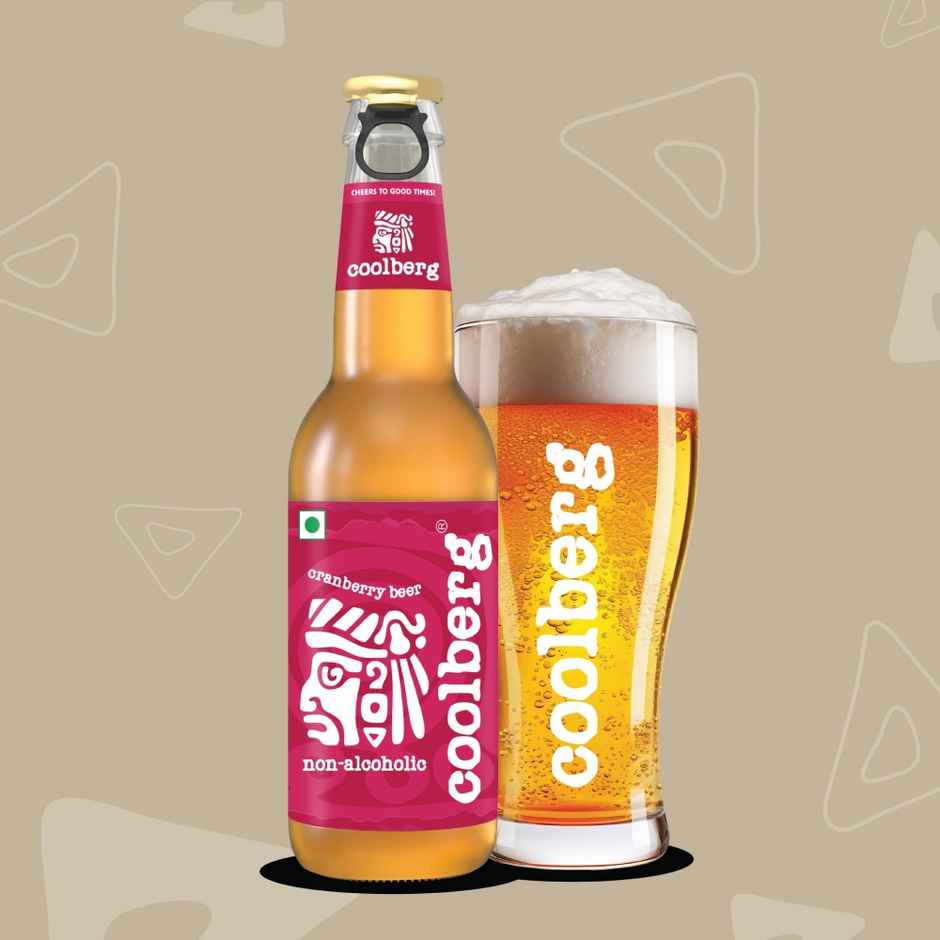 Coolberg Cranberry Non Alcoholic Beer(330ml) & Snackible Cheese Dosa Khakra(100gms) Combo