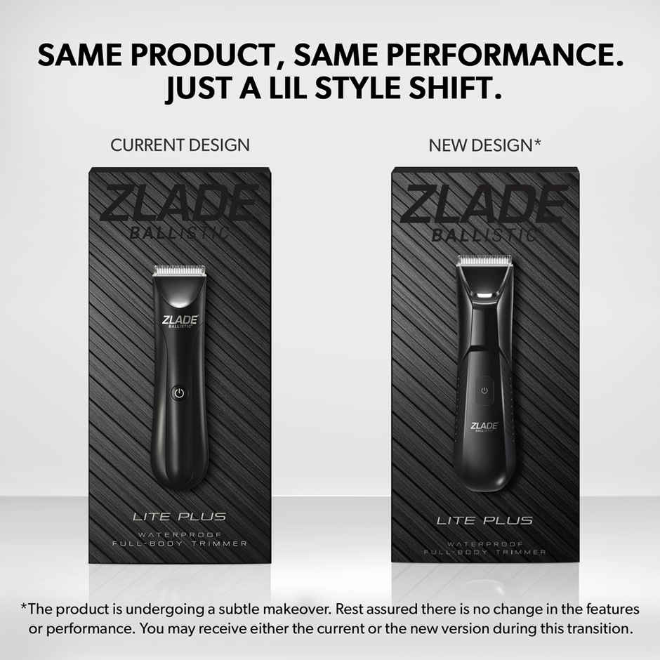 Zlade Ballistic Lite Plus Full-Body Trimmer For Men | Beard, Body & Balls