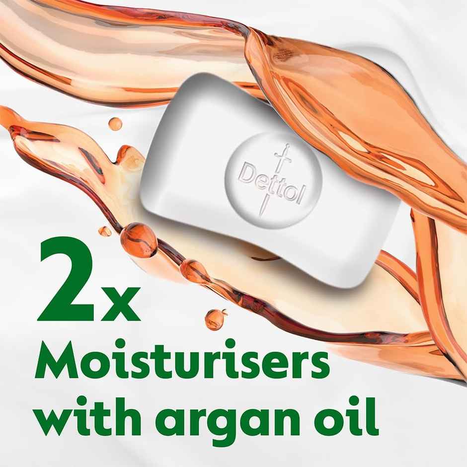 Dettol Skincare Moisturizing Beauty Bathing Soap Bar with Argan Oil For Softer Skin