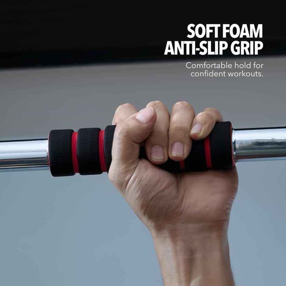 Boldfit Classic Core Pull-Up Bar with Extended Foam