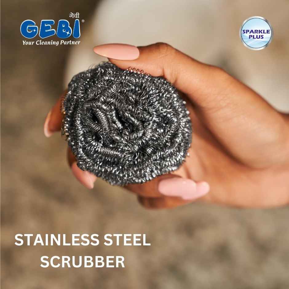 Gebi Shinewell Stainless Steel Scrubber | 3 pcs