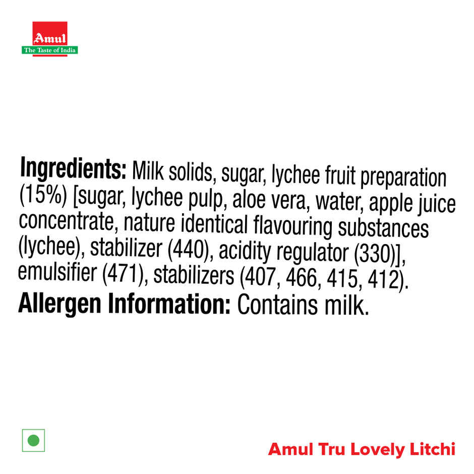 Amul Tru Lovely Litchi Ice Cream Cup
