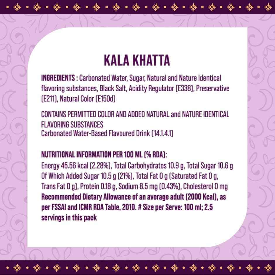 3 Sisters Kala Khatta Soda