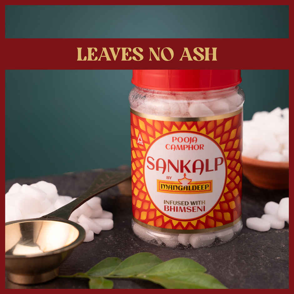 Sankalp Camphor - Infused With Bhimseni | Mangaldeep