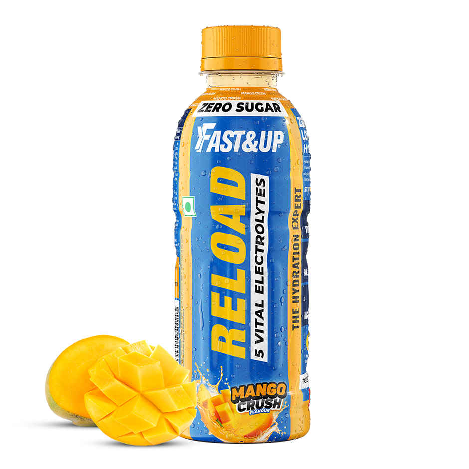 Fast&Up Reload Mango Zero Sugar Energy Drink | Instant Electrolytes | Healthy & Refreshing Drink