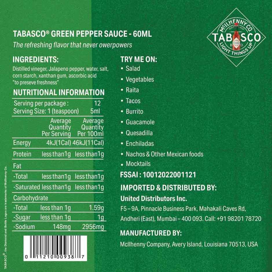 Tabasco Green Pepper Sauce