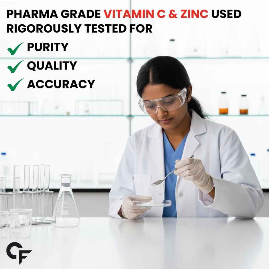 Carbamide Forte Natural Vitamin C Tablet Amla Extract With Zinc For Immunity & Skincare 60 tab