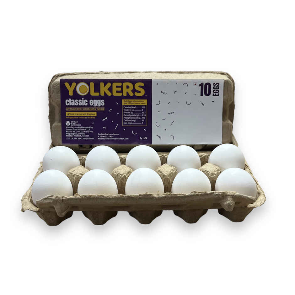 Yolkers White Eggs