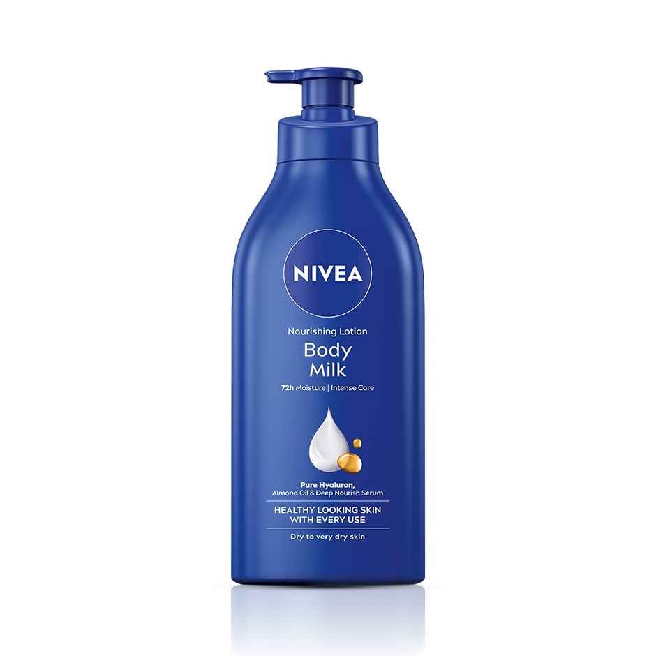 NIVEA Nourishing Body Lotion Body Milk|48 H Moisturization|2X Almond Oil|For Very Dry Skin