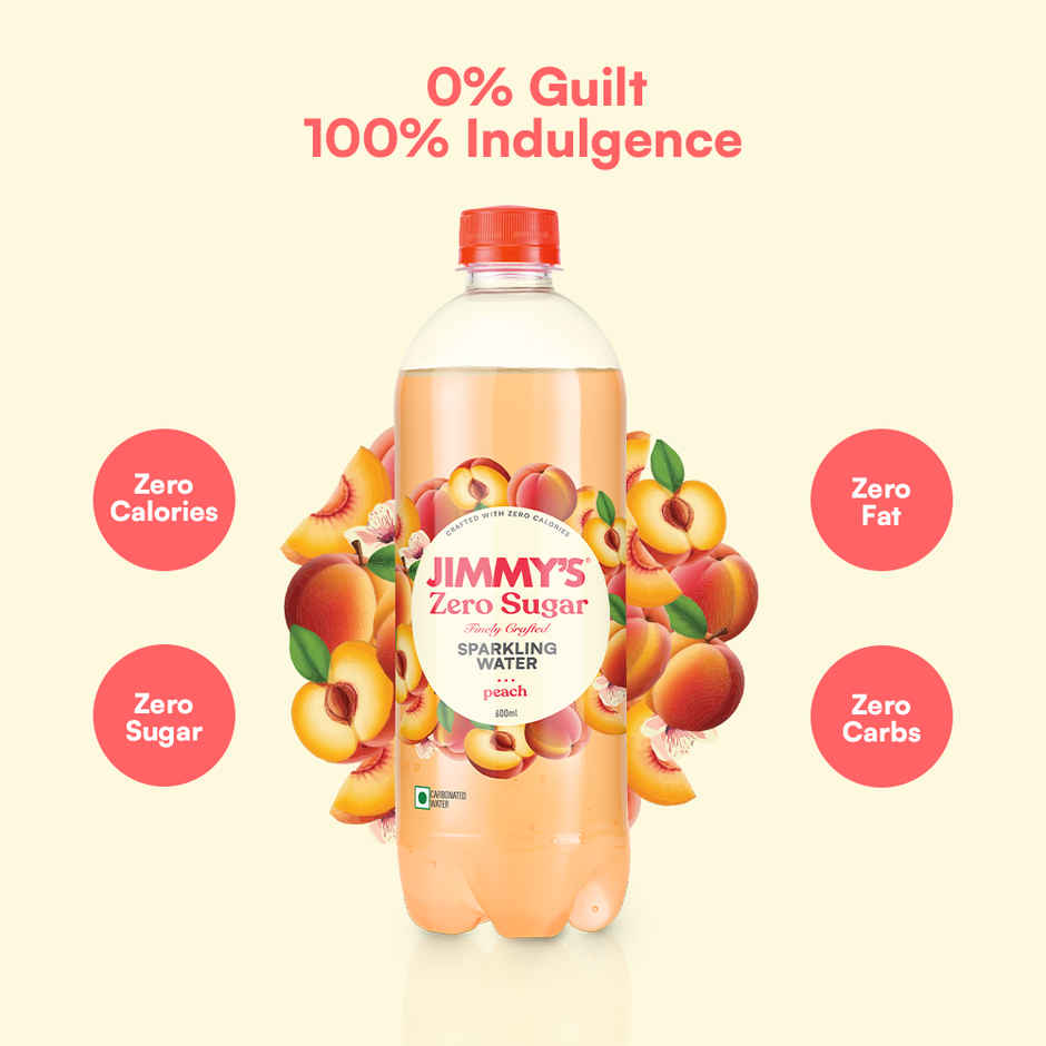 Jimmy's Cocktails Peach Sparkling Water