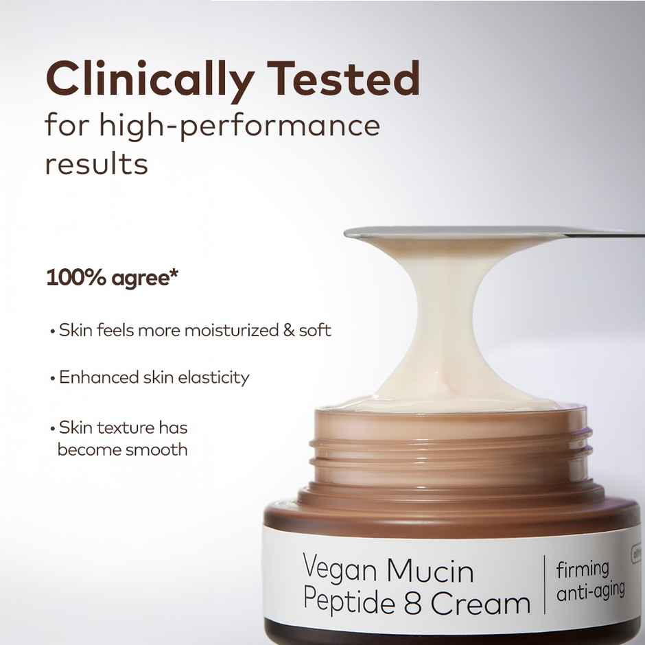The Face Shop Alltimate Vegan Mucin 8 Peptide Cream - Anti Aging Korean Moisturizer With No Snails