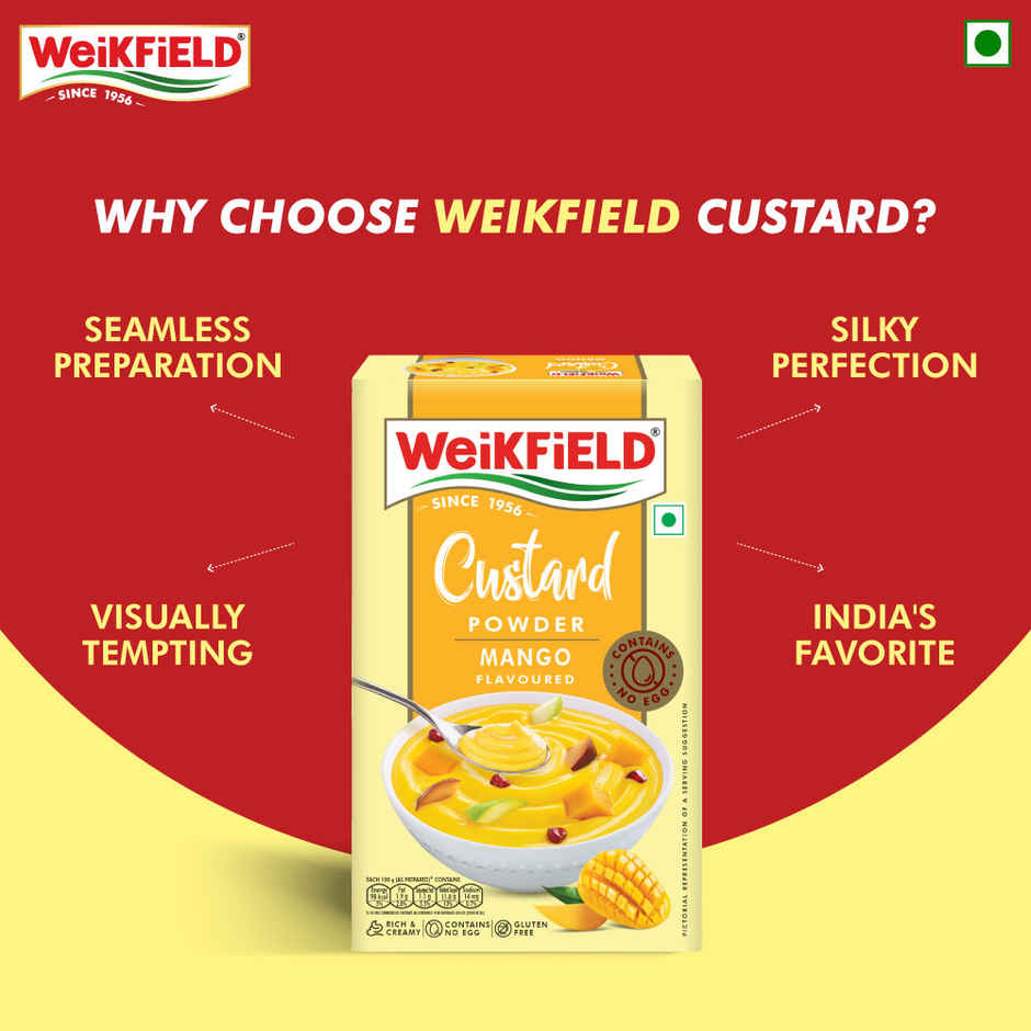 Weikfield Custard Powder Mango Flavoured Carton