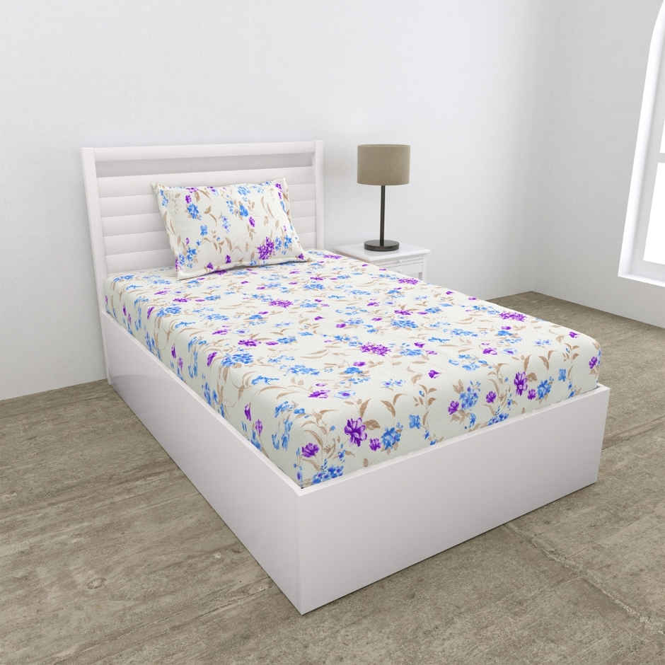 Haus & Kinder Ultra Soft All-Season Single Bedsheet | Lightweight, Breathable|Nordic Haven