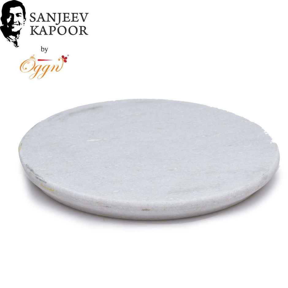Sanjeev Kapoor by OGGN Marble Chakla/Rolling Pin Board/Roti & Chapati Maker - 9 Inch