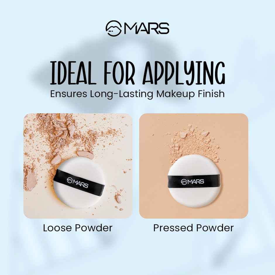 MARS Cosmetics Puffect Powder Puff With Strap | Pack Of 2