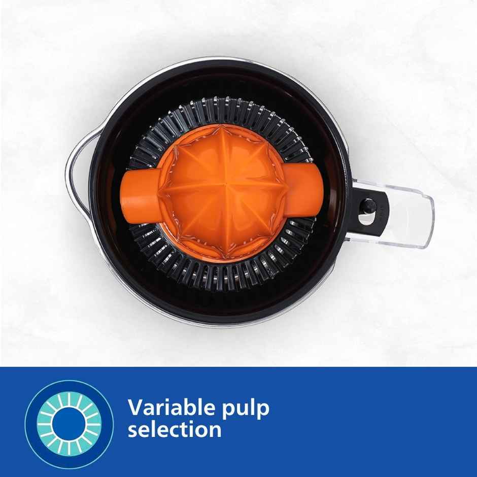 Philips Citrus Press Juicer HR2799/00 | 25W - Black & Transparent