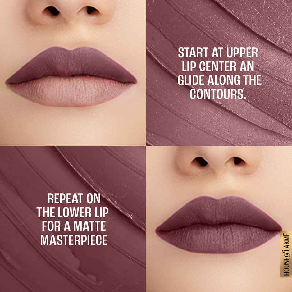 Lakme 9to5 Powerplay Priming Matte Lipstick, Lasts 16hrs, Chocolate Crush