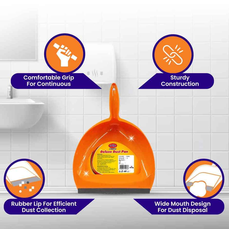 Chakaachak Deluxe Dustpan (Colour May Vary) Combo