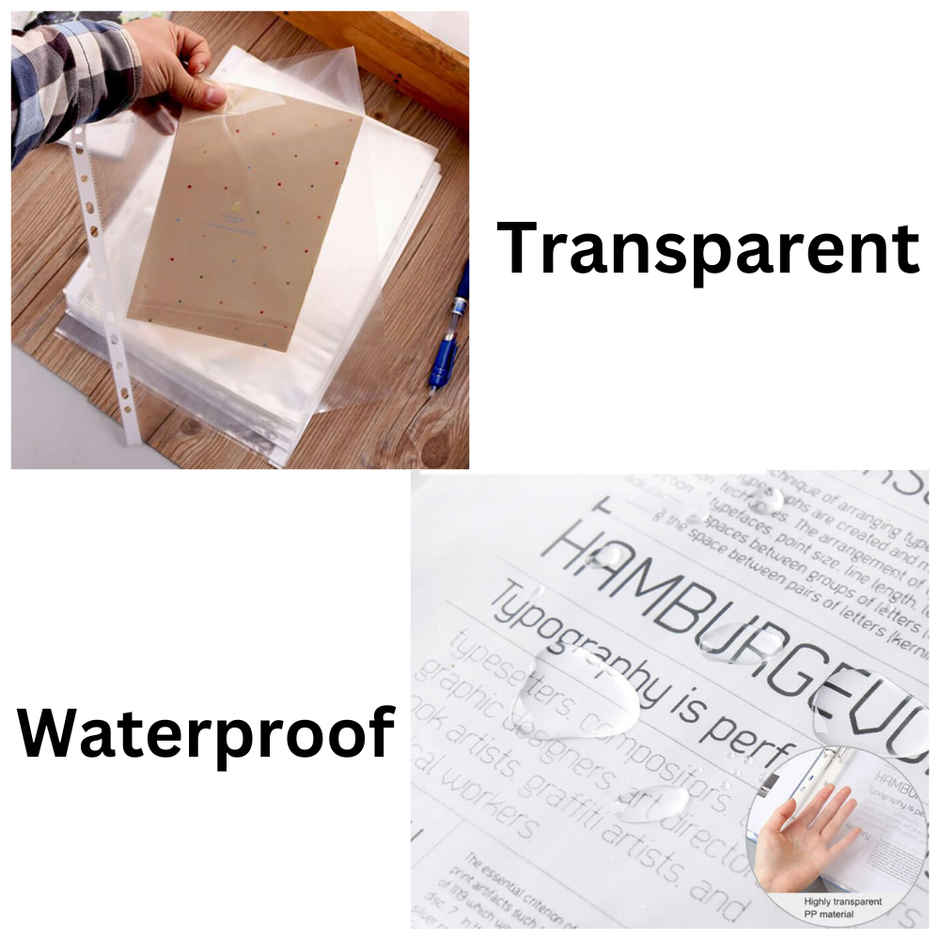Transparent A4 Size Document Sleeves