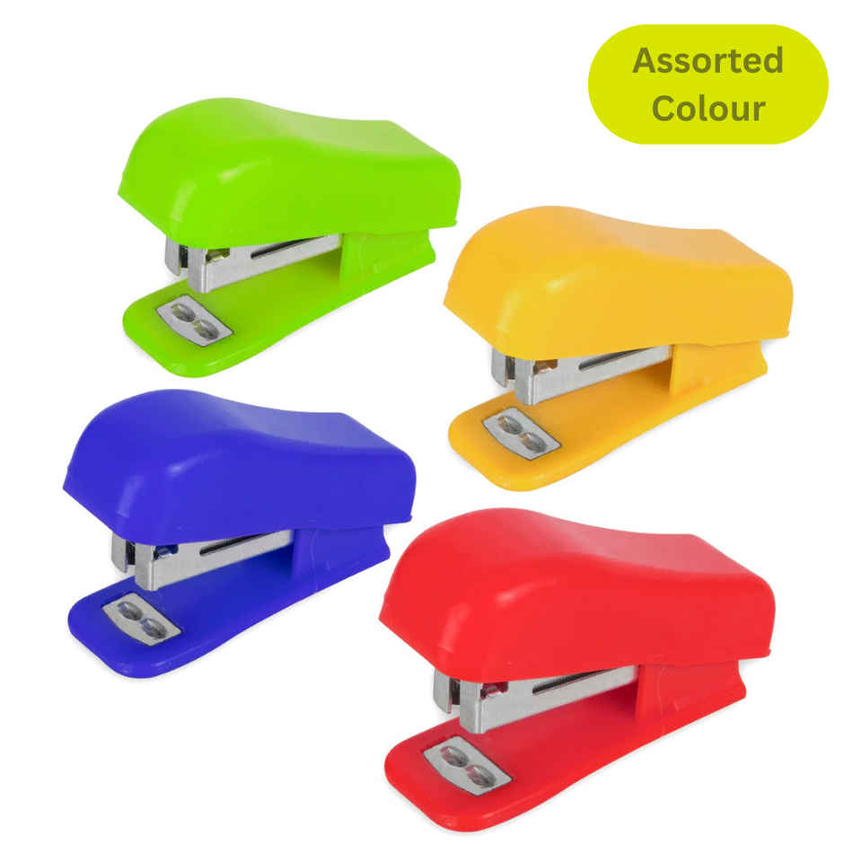 Se7en Mini Compact Assorted Colour Stapler with 1000Pcs No.10-1M Staples