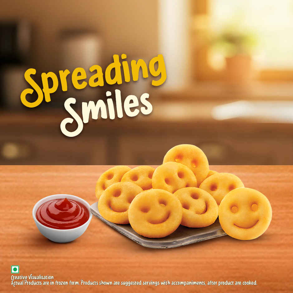 Hellmann'S Roasted Garlic Mayo (85g) & Mccain Smiles | Crispy Potato Snacks | No Added Preservatives (415g) Combo 