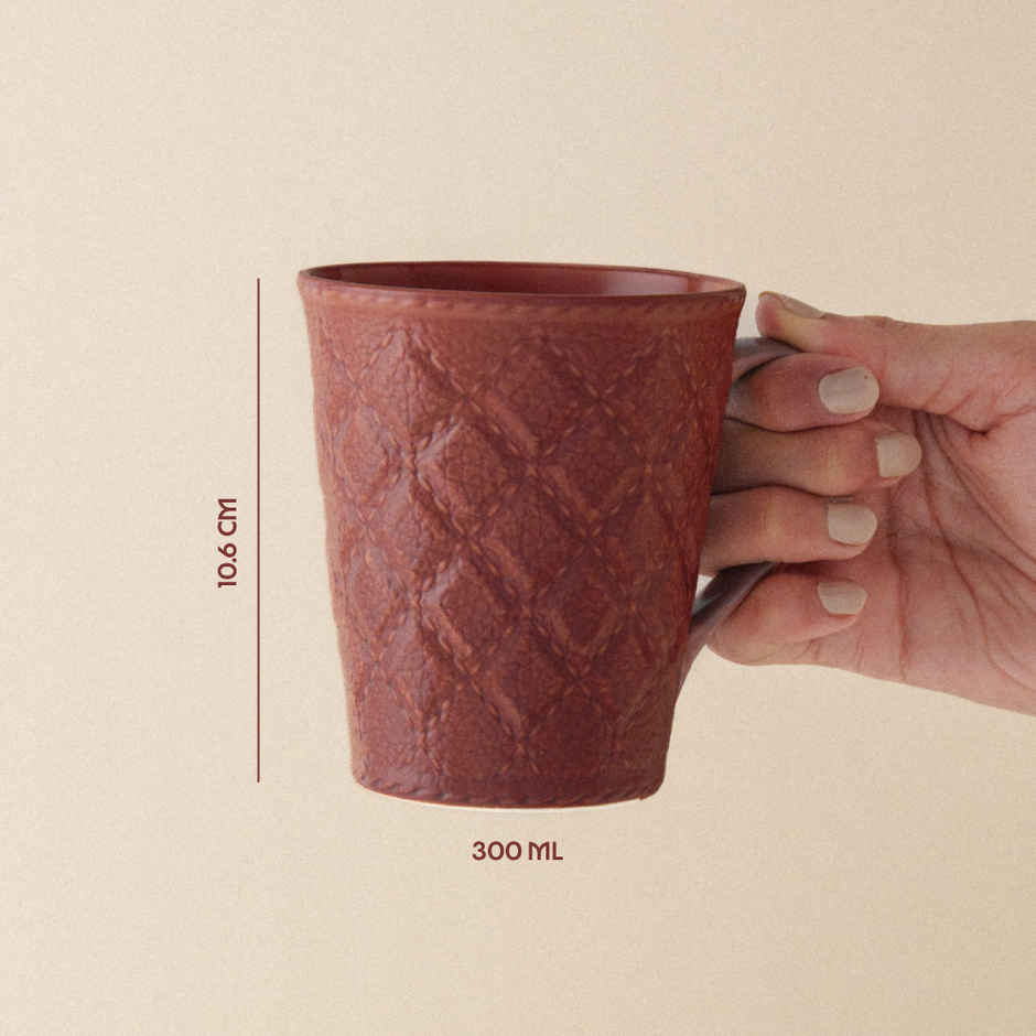 Borosil Porcelia Velvetto Terra Tea Coffee Porcelain Mug Set Microwave Dishwasher Safe