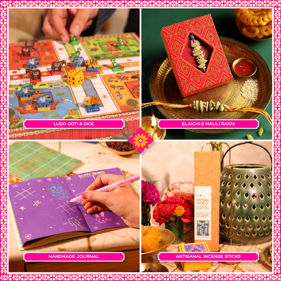 Phool Ludo Rakhi Giftbox for Brother