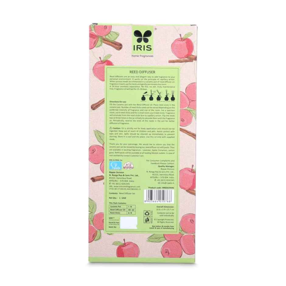 IRIS Apple Cinnamon Reed Diffuser Set | Decorative & Pleasant