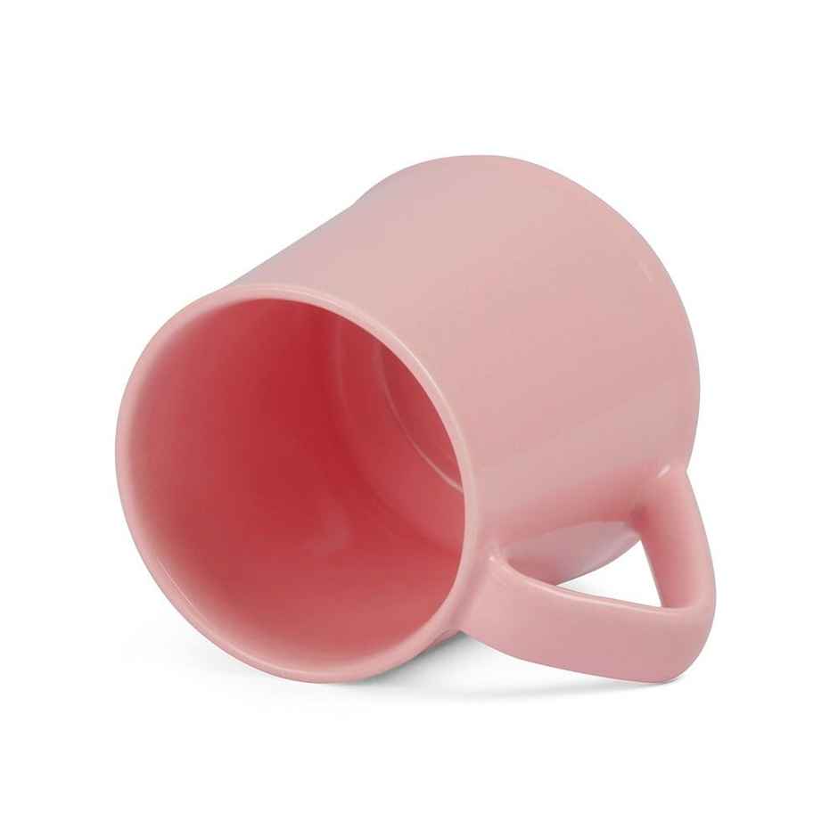 Homez it Ceramic Milk Mug | 350 ml | Pink| Box
