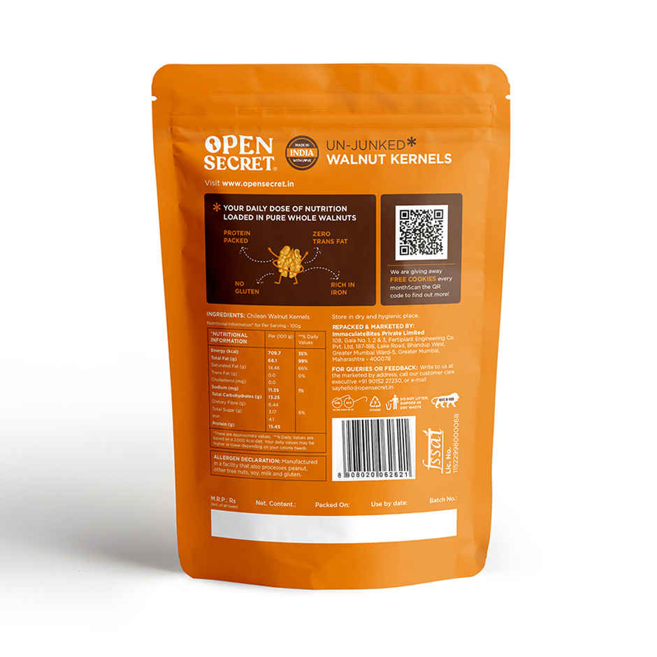 Open Secret Premium Walnut Kernels | Akhrot