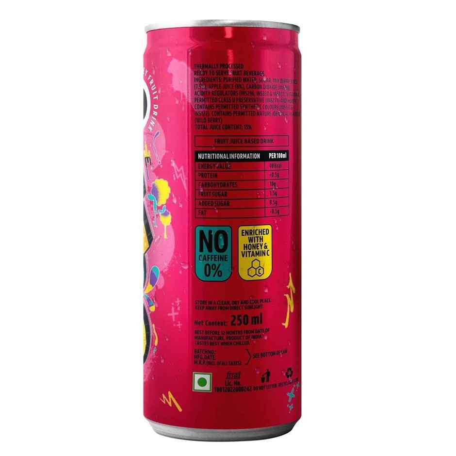 RIO WildBerry Bubbly Fruit Drink Can | Sweet & Fizzy Combo 