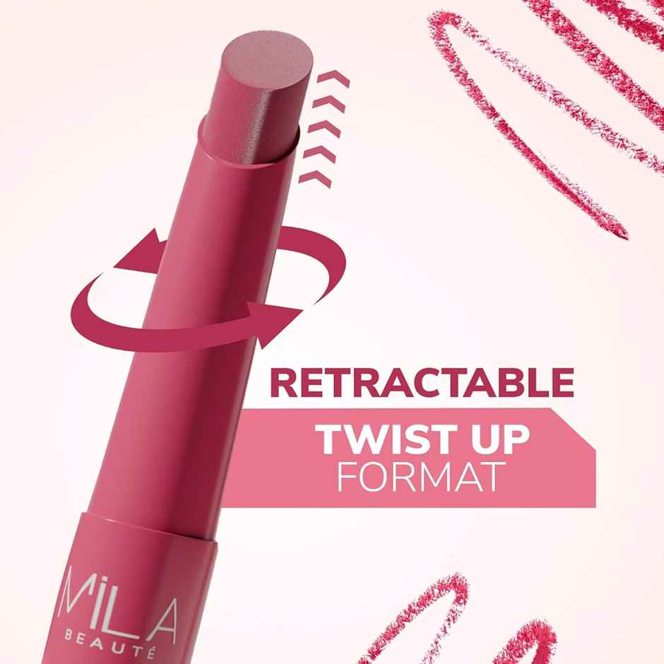 Mila Beaute Pout It Out Lip Crayon Matte Finish Highly Pigmented | 101 Ariel