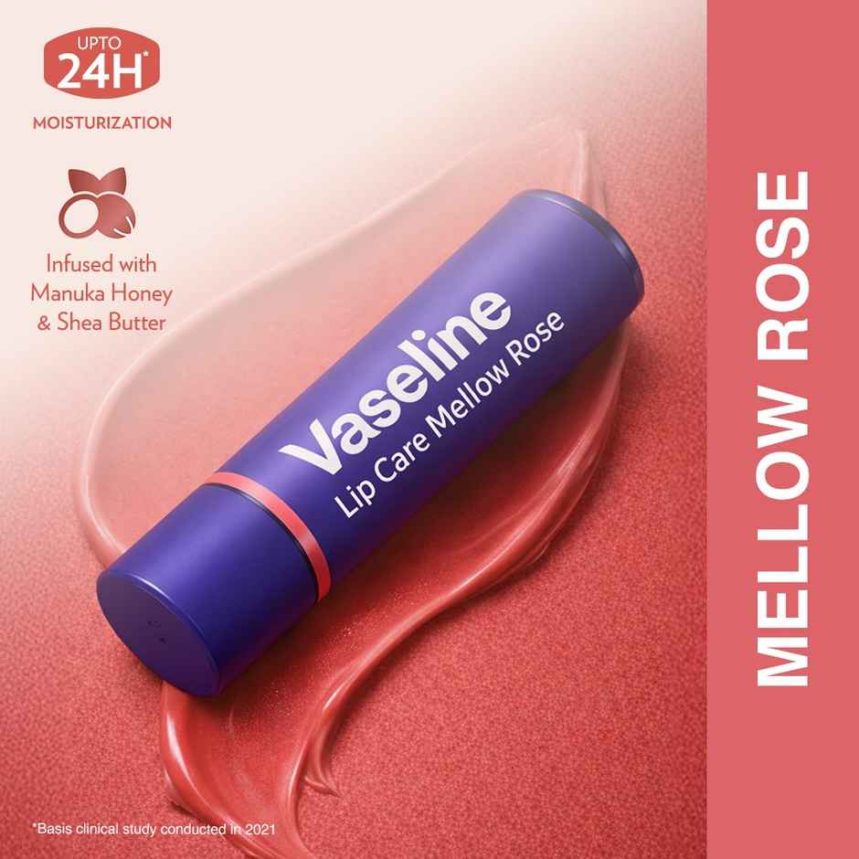 Vaseline Colour+Care Mellow Rose Tinted Lip Balm with Manuka Honey