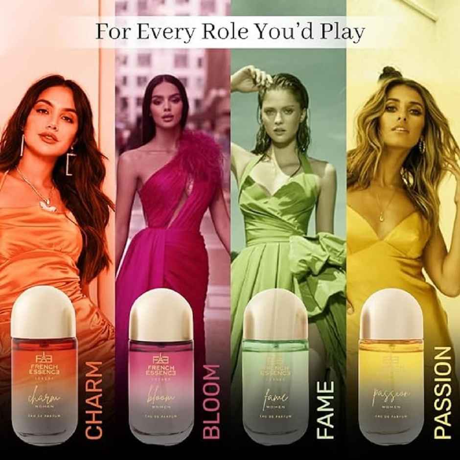 French Essence Gift Set - Edp | Women | Charm | Bloom | Fame | Passion