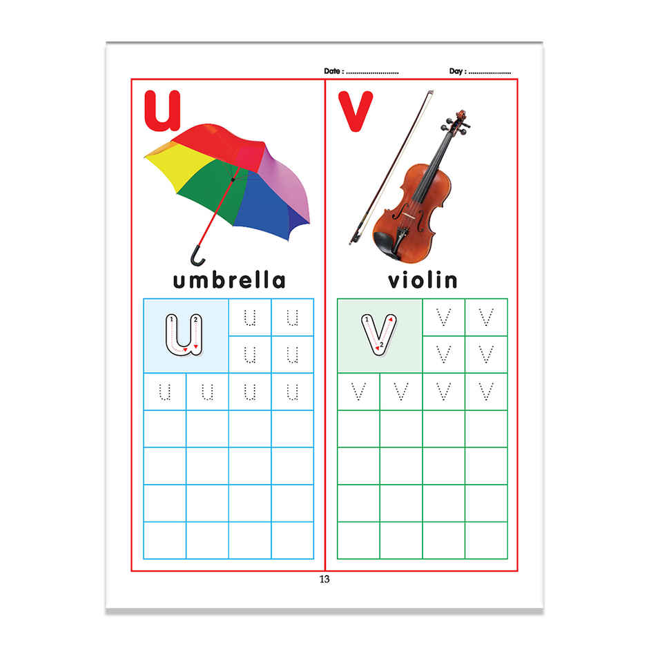 Dreamland ABC Small Letters Writing Practice Book for Toddlers Age 2 to 5