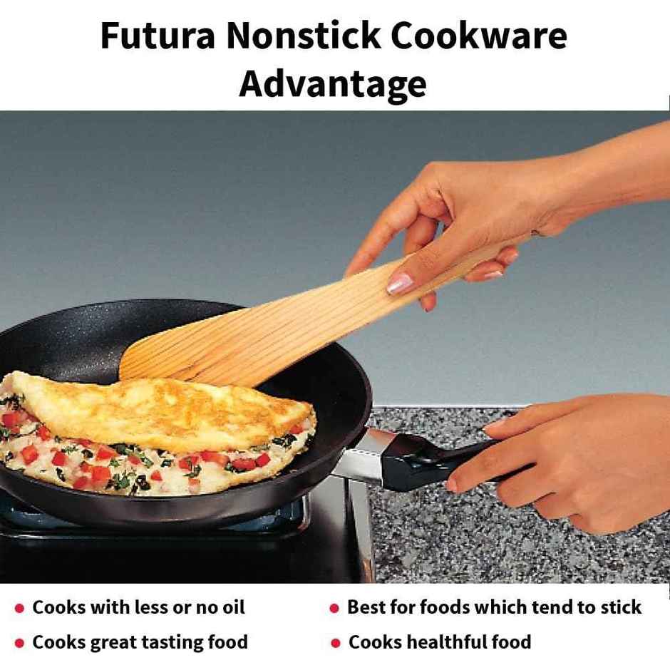 Hawkins Futura 17 Cm Frying Pan, Non Stick Fry Pan, Small Frying Pan, Black