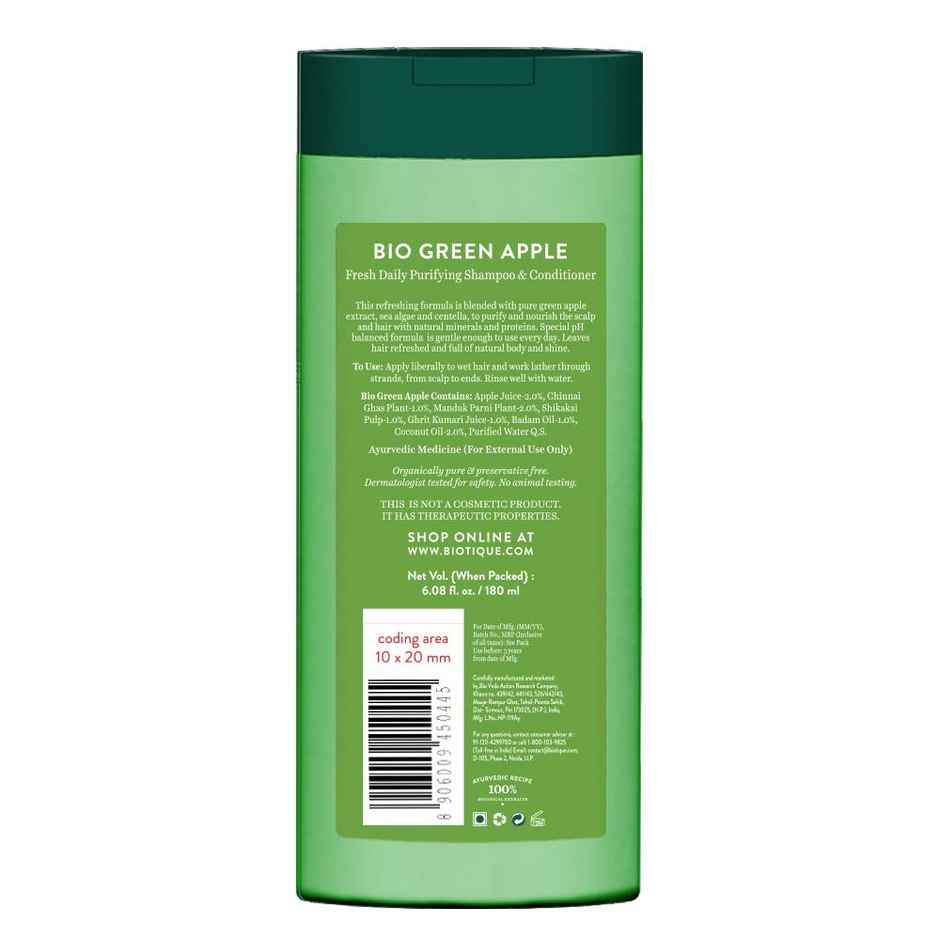 Biotique Green Apple Shine & Gloss Shampoo With Conditioner