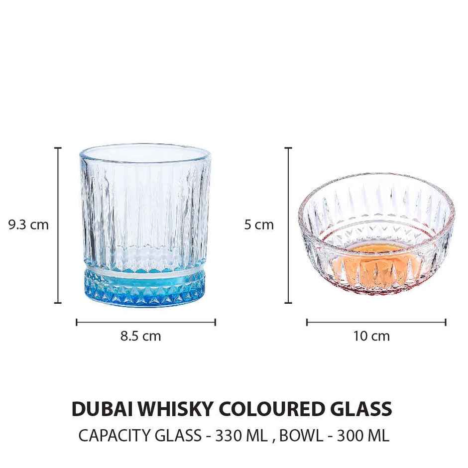 Sanjeev kapoor DUBAI COLORED PARTY SET | 4 pcs 330 ml + 2 pcs 300 ml