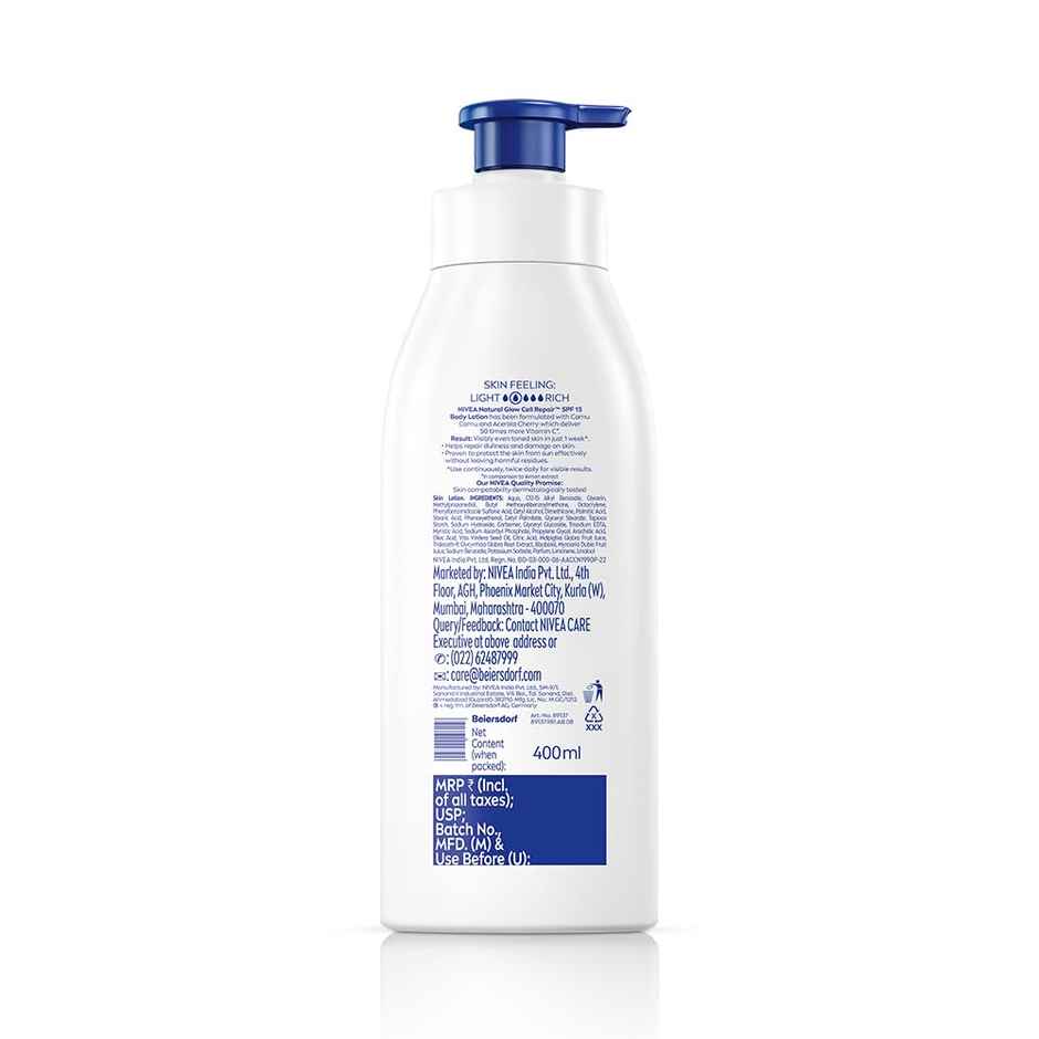 Nivea Natural Glow Cell Repair Body Lotion