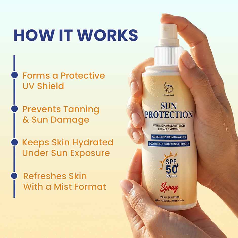 TNW The Natural Wash Sun Protection Sunscreen Spray SPF 50+ PA+++ Spray