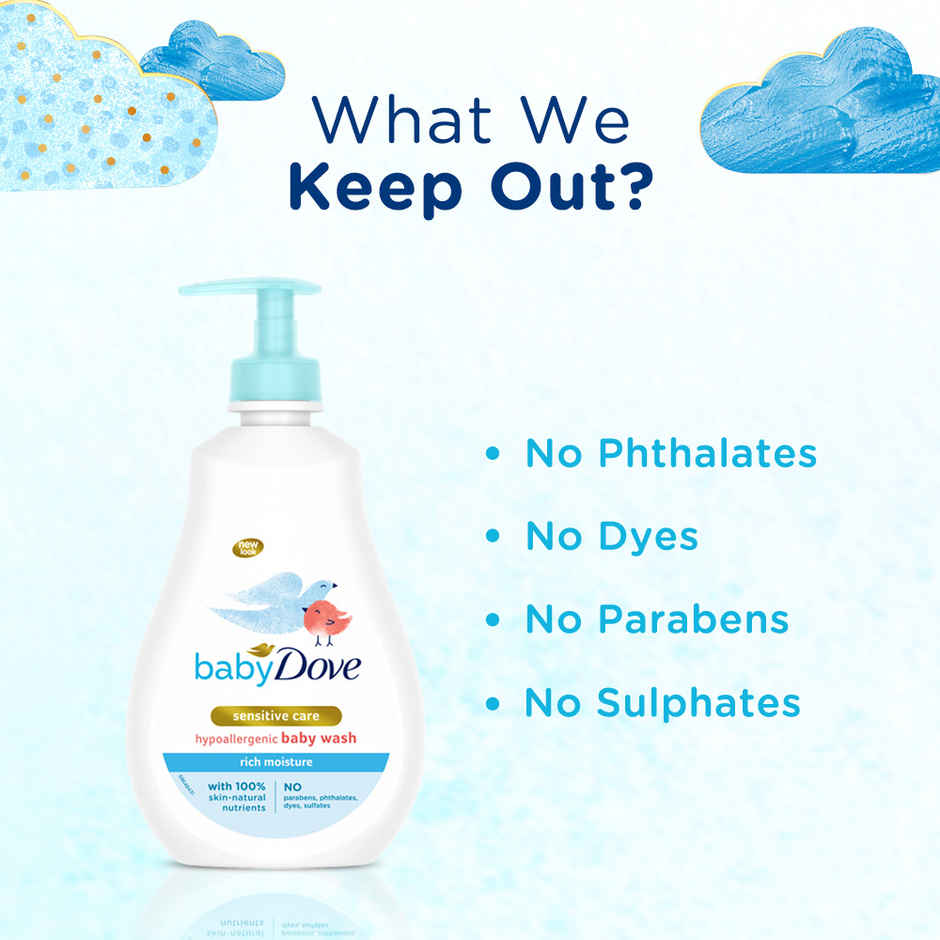 Baby Dove Rich Moisture Hypoallergenic Body Wash | Sensitive Care