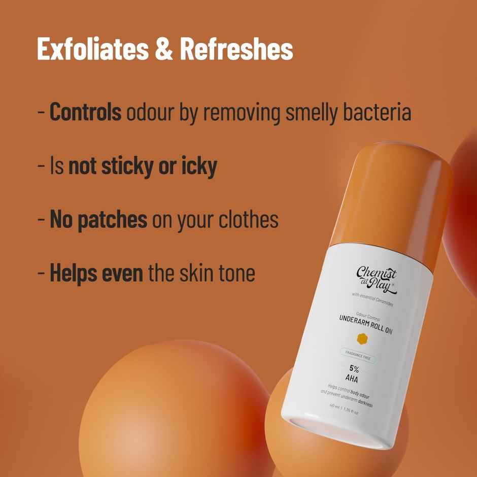 Chemist at Play UnderArm Roll On, Fragrance Free