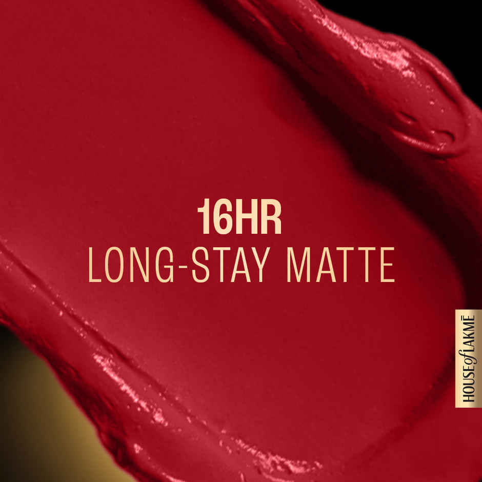 Lakme Forever Matte Liquid Lip, 16hr Lipstick, Lightweight & transferproof | Red Revival