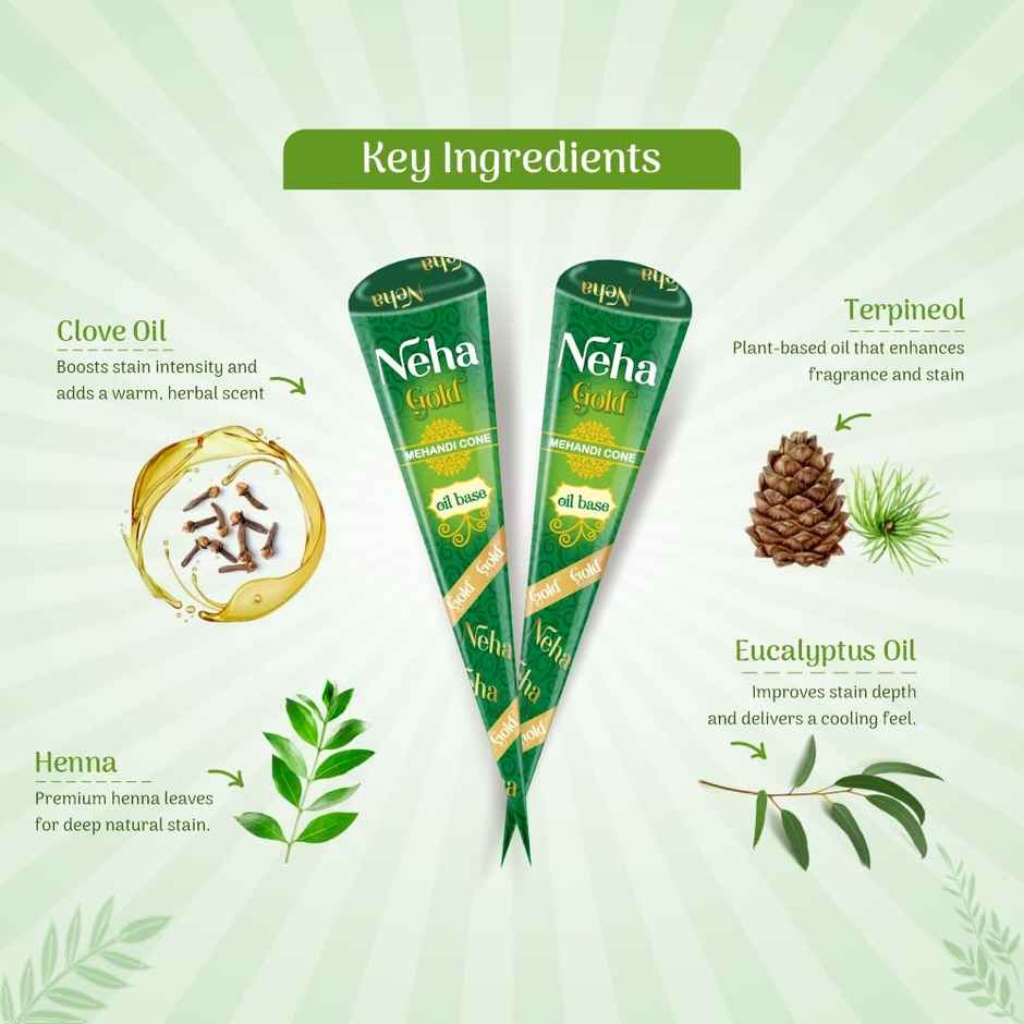 Neha Gold Mehandi Cone