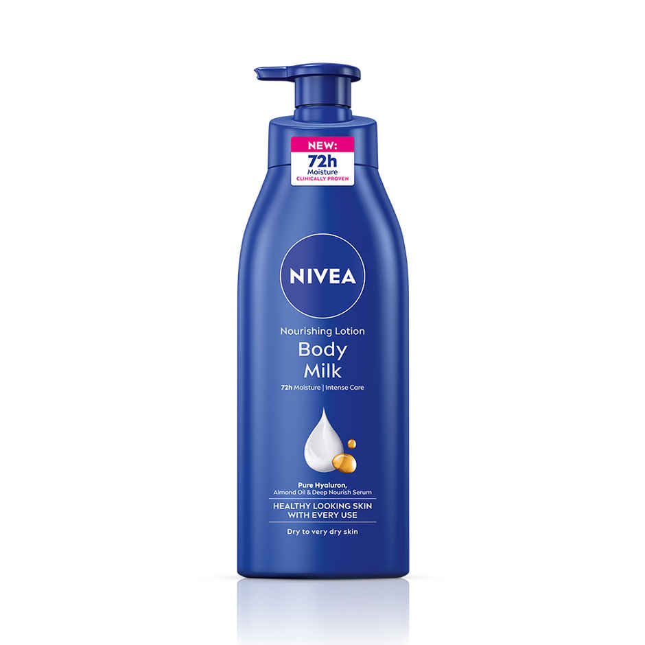 NIVEA Nourishing Body Lotion Body Milk|48 H Moisturization|2X Almond Oil|For Very Dry Skin
