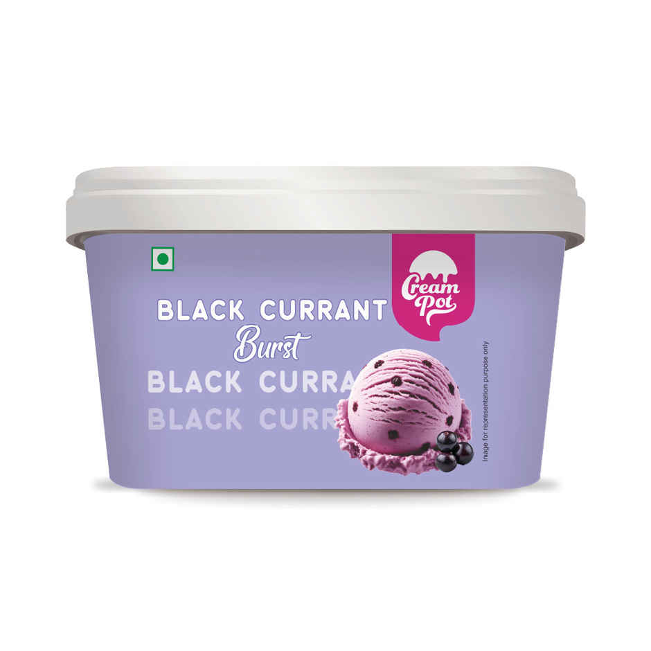 Cream Pot Black Currant Ice Cream Tub
