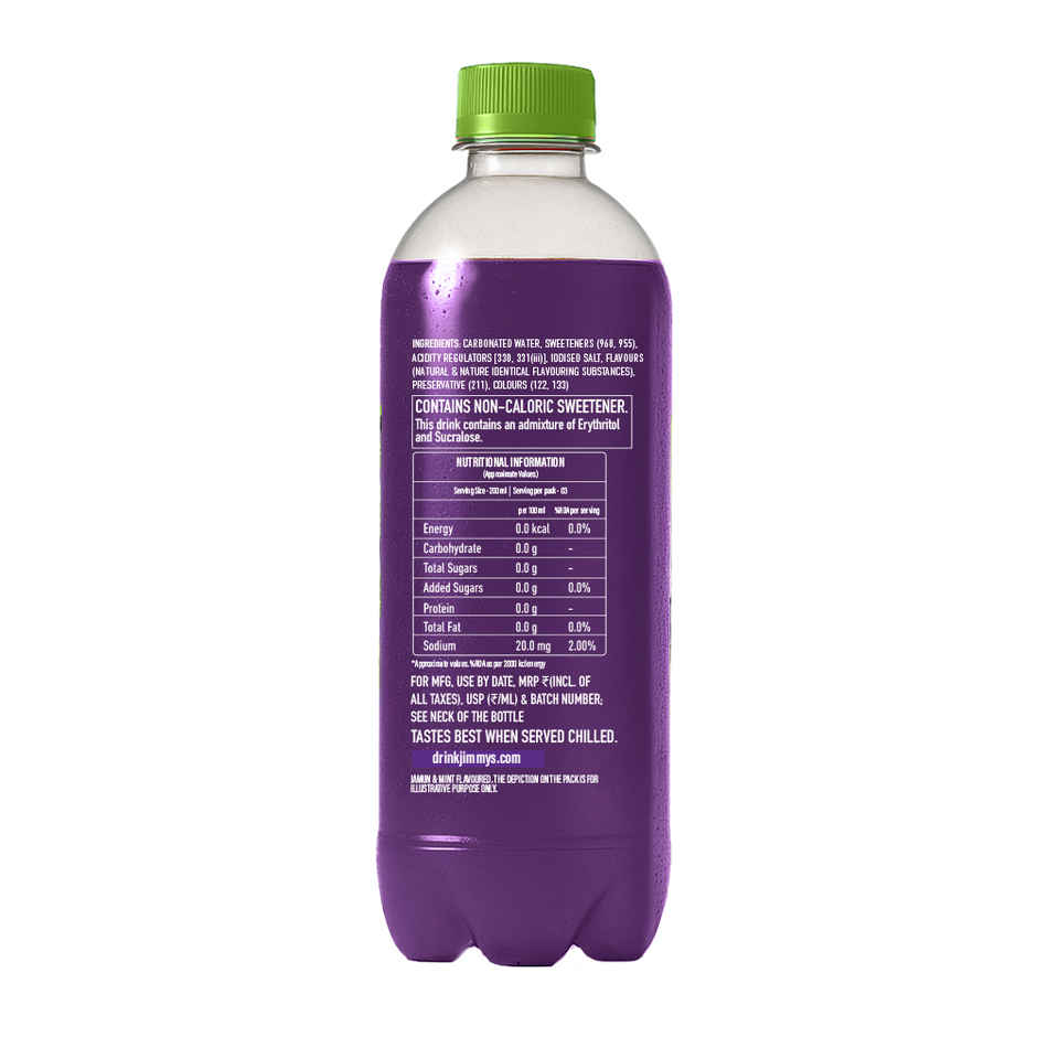 Jimmy's Zero Sugar Jamun Mint Sparkling Water