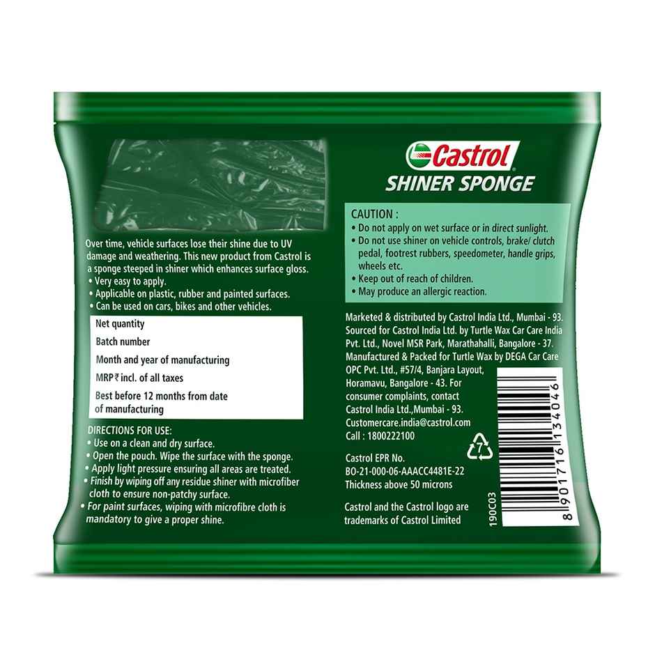 Castrol Shiner Sponge Pack of 10